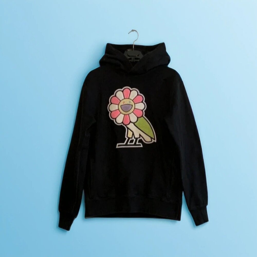 🟠 OVO 🟠 'Floral Owl' hoodie | Takashi Murakami collab streetwear